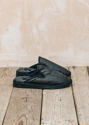 Shepherd of Sweden Men's Adam Slippers in Matt Black