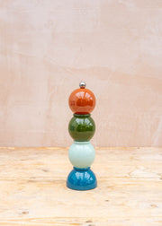 Books Salt/Pepper Bobbin Grinder Mill in Multi Nutmeg