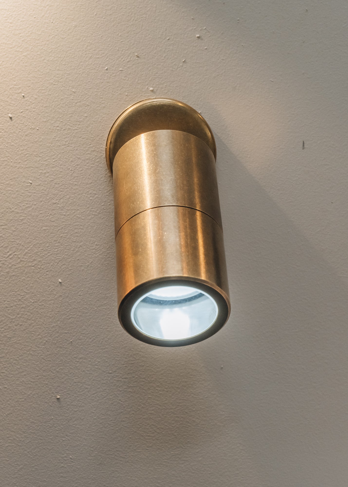 Pooky Lighting Aged Brass Porthreath Pillar Light