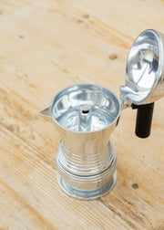 Alessi Pulcina 1-Cup Aluminium Espresso Maker in Black