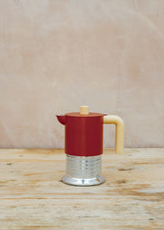 Alessi Vite 3-Cup Espresso Maker in Brown