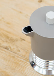 Alessi Vite 3-Cup Espresso Maker in Grey