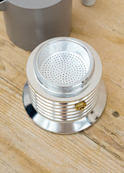Alessi Vite 3-Cup Espresso Maker in Grey