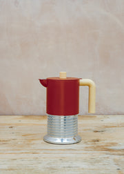 Alessi Vite 6-Cup Espresso Maker in Brown