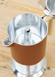 Alessi Vite 3-Cup Espresso Maker in Brown