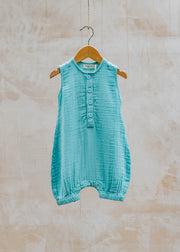 Pigeon Organics Babies' Muslin All In One in Turquoise