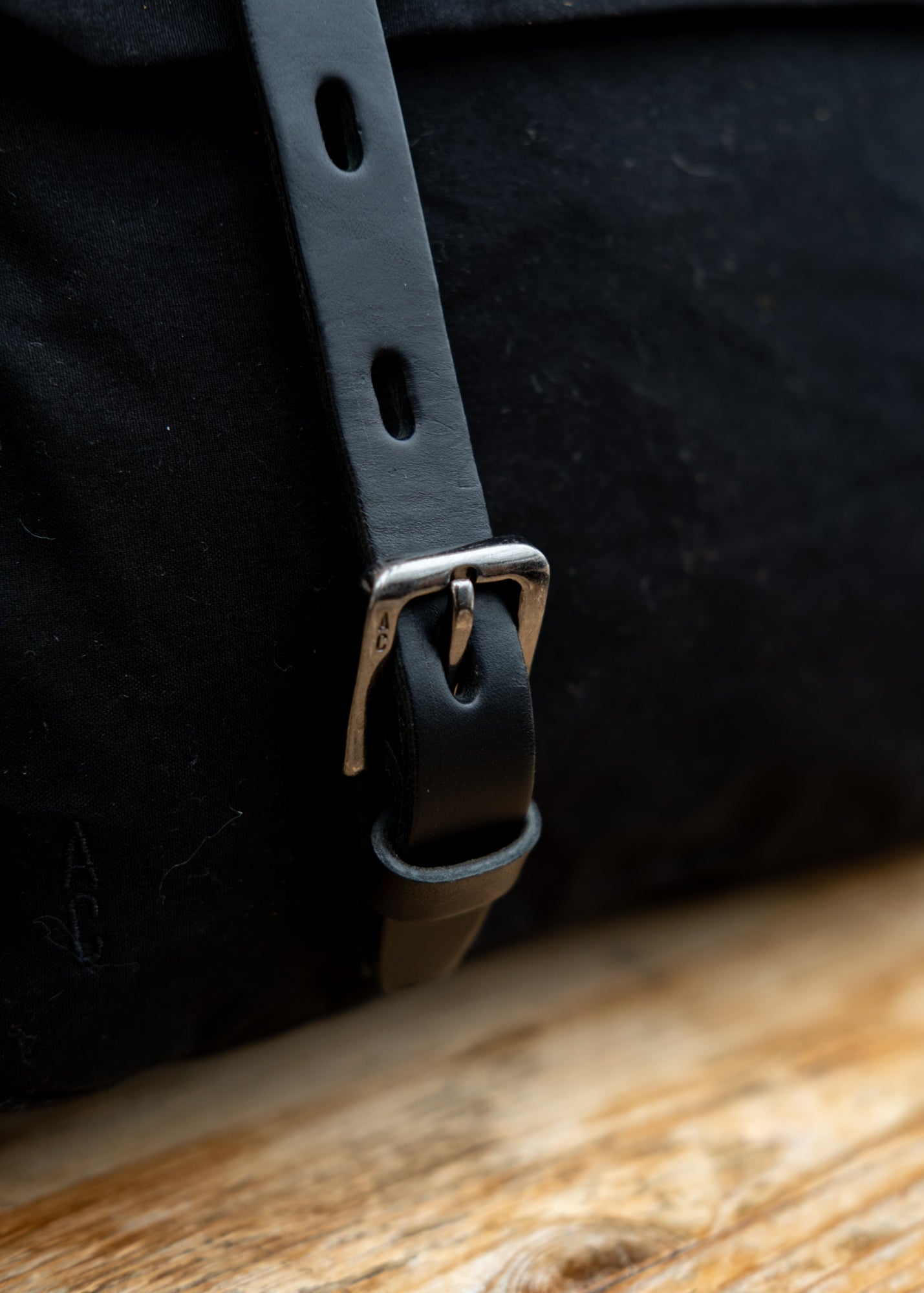 Ally Capellino Small Jeremy Waxed Cotton Crossbody Satchel in Black