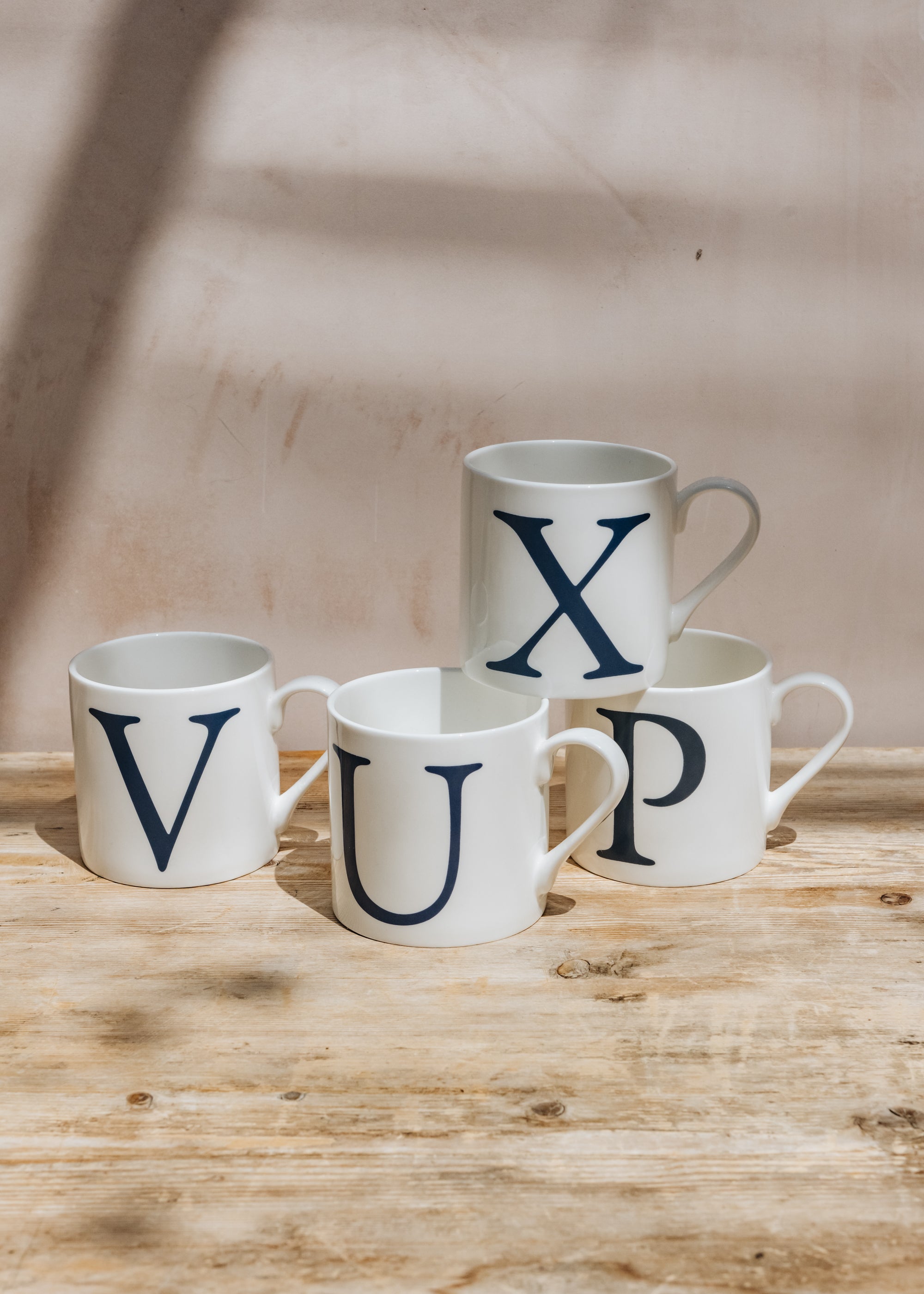 Letter mugs discount