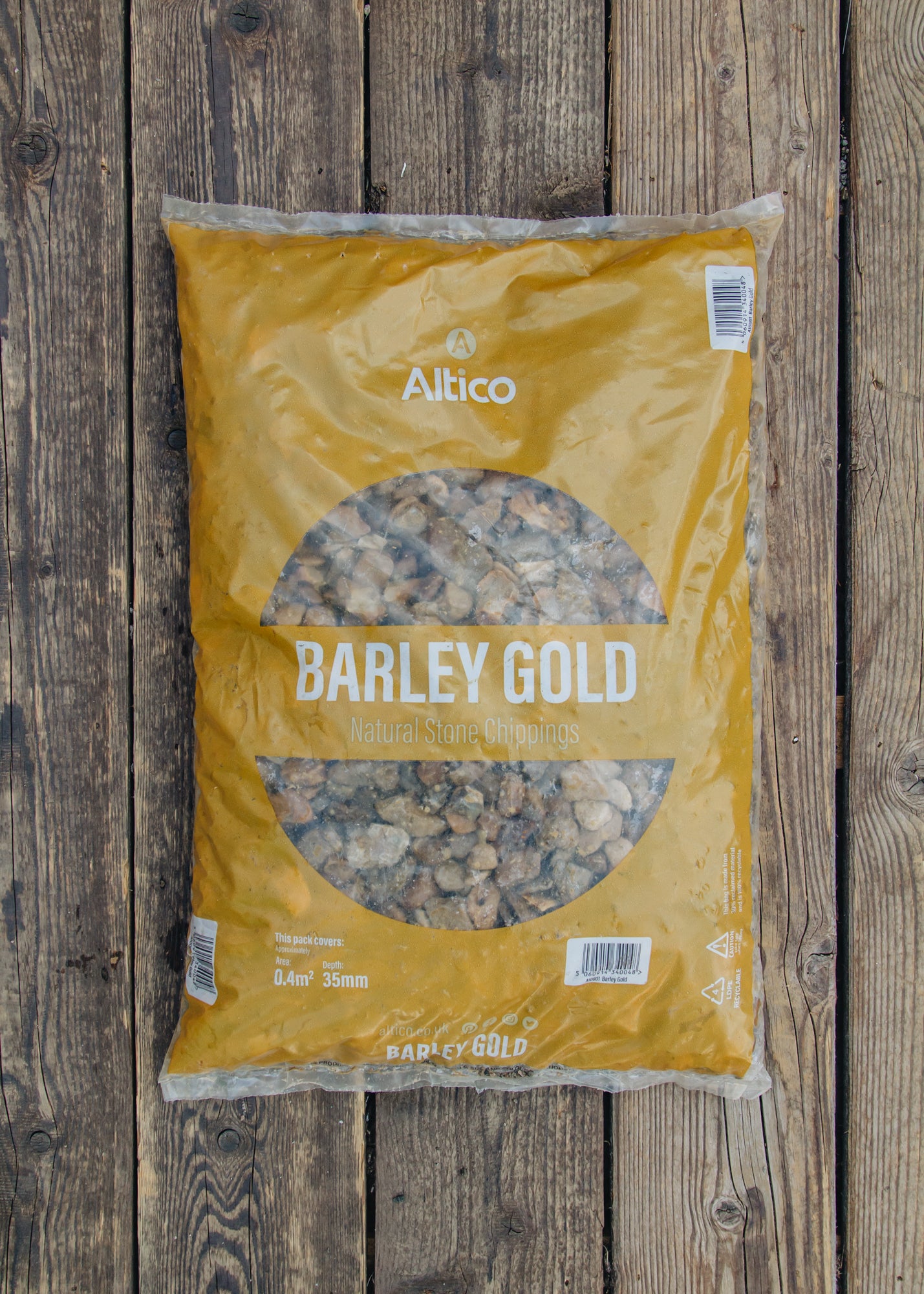 Altico Barley Gold Natural Stone Chippings, Large Bag