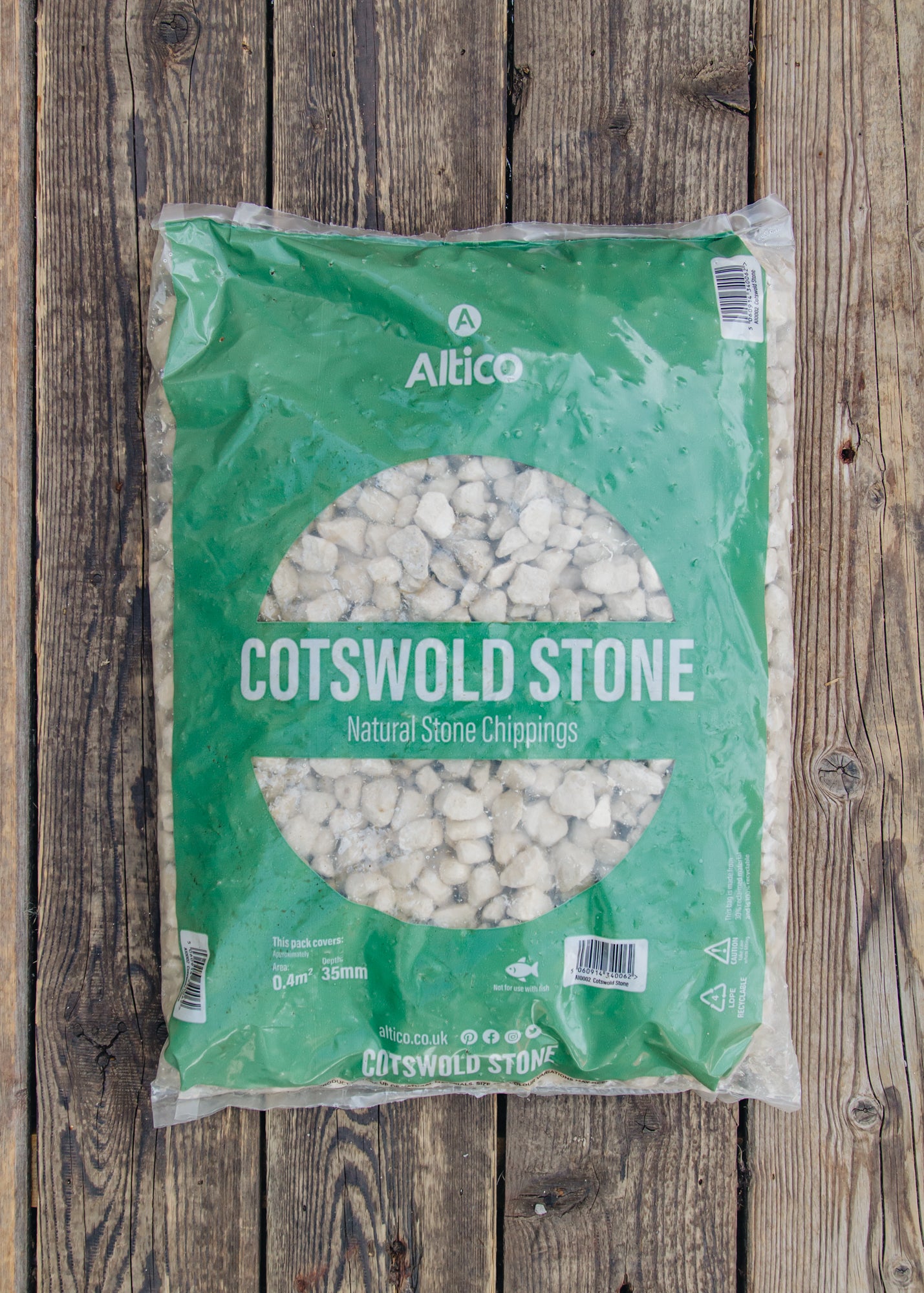 Cotswold Stone Natural Stone Chippings, Large Bag