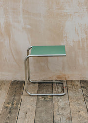 Fiam Spa Aluminium Club Table with Galvanised Iron Top in Sage Green