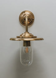 Pooky Lighting Antique Brass Peewit Wall Light