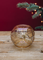Treasure Tree Antique Swag Votive Candle Holder in Gold