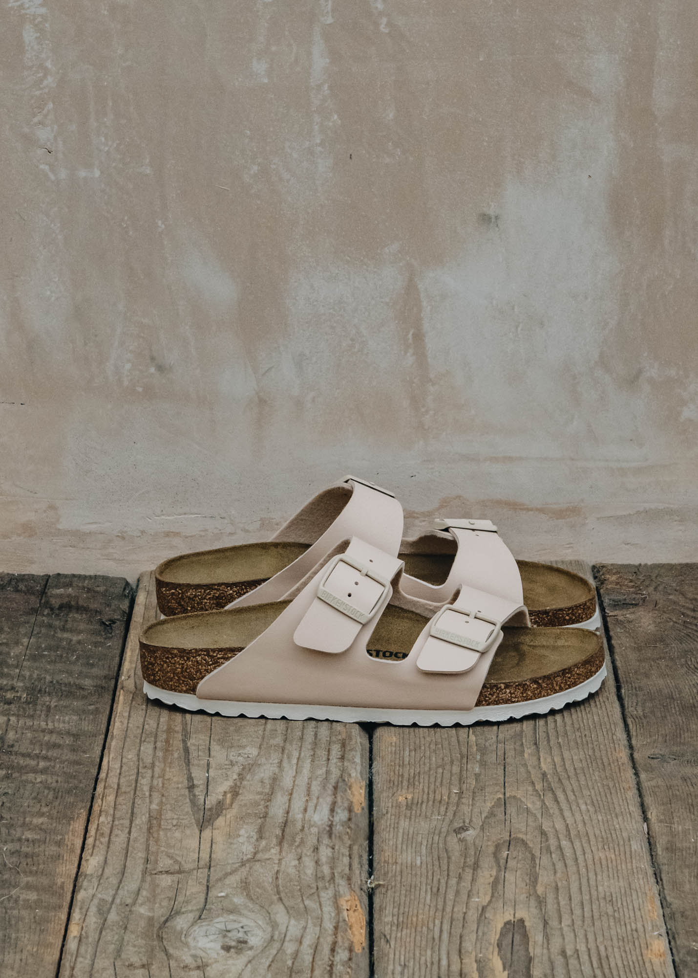 Bordallo Pinheiro Women's Birkenstock Arizona Narrow Sandals in Nude