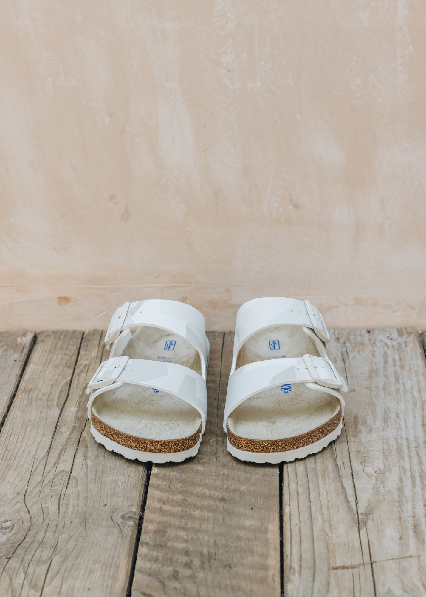 Birkenstock Arizona Soft Footbed Sandals in Desert Soil Geo-Snow