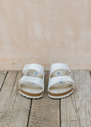 Birkenstock Arizona Soft Footbed Sandals in Desert Soil Geo-Snow