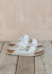 Birkenstock Arizona Soft Footbed Sandals in Desert Soil Geo-Snow