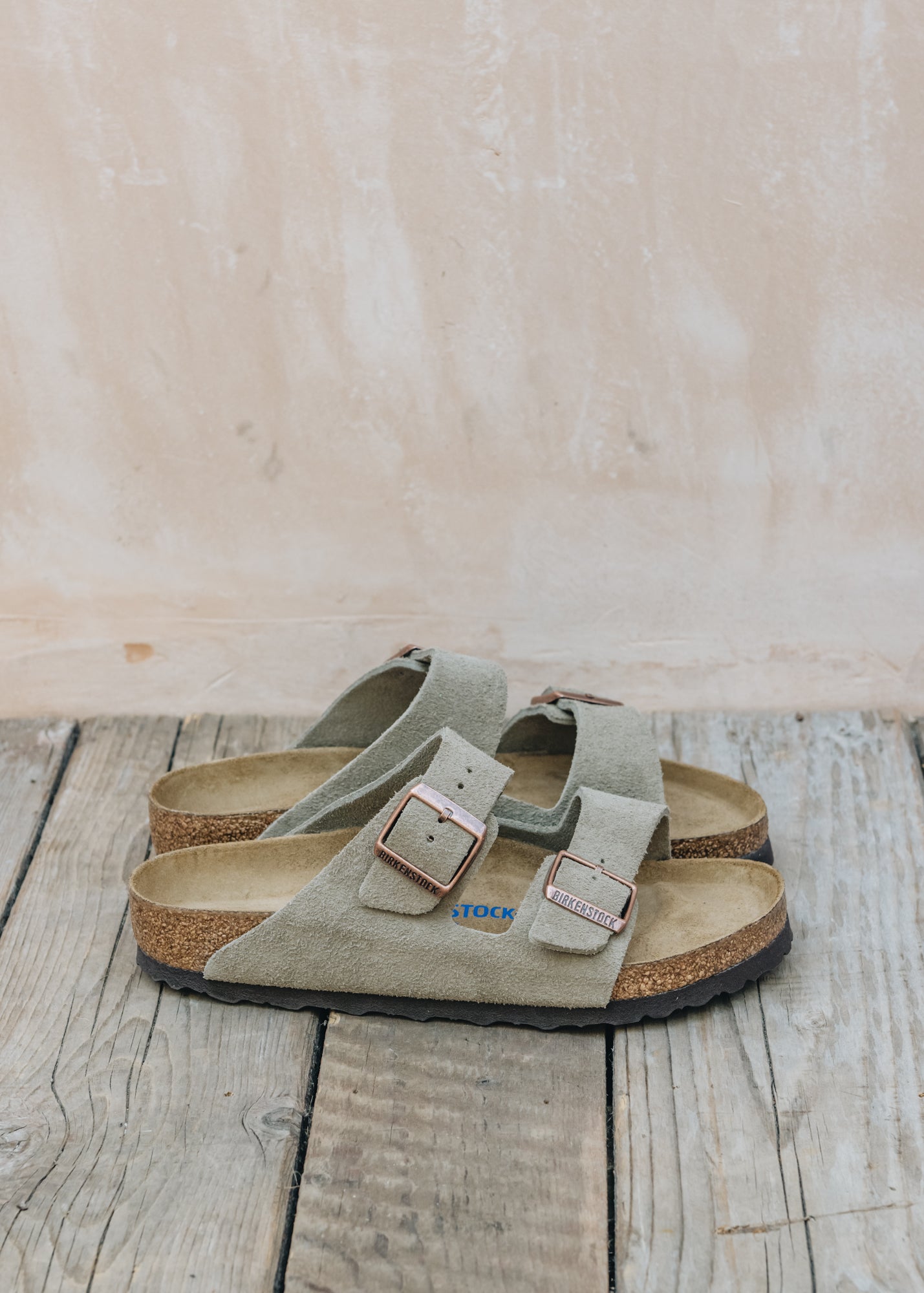 Birkenstock Arizona Soft Footbed Sandals in Taupe