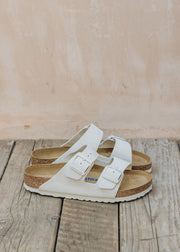 Birkenstock Arizona Soft Footbed Sandals in Antique White