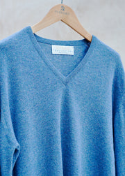 Kenny Ryder Ballantyne Super Geelong Wool V-Neck - S