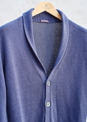 Kenny Ryder Ballantyne Thick Cotton Knit Shawl Collar Cardigan - M