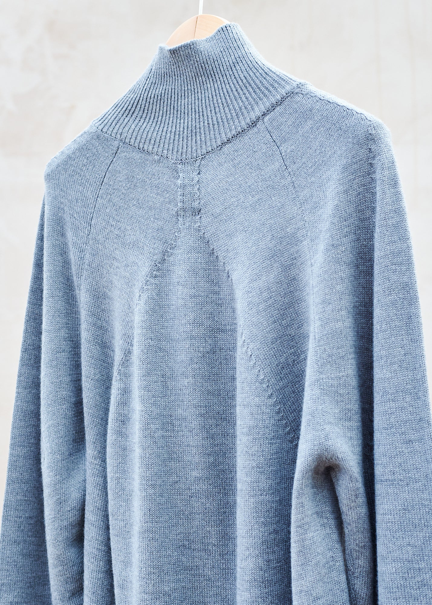 Kenny Ryder Batoner NEW Thick Soft Wool Grey Roll Neck - S/M