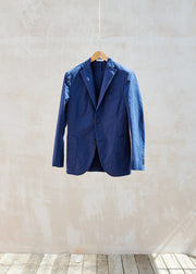 Boglioli Smart Navy Cotton Unstructured Blazer / M