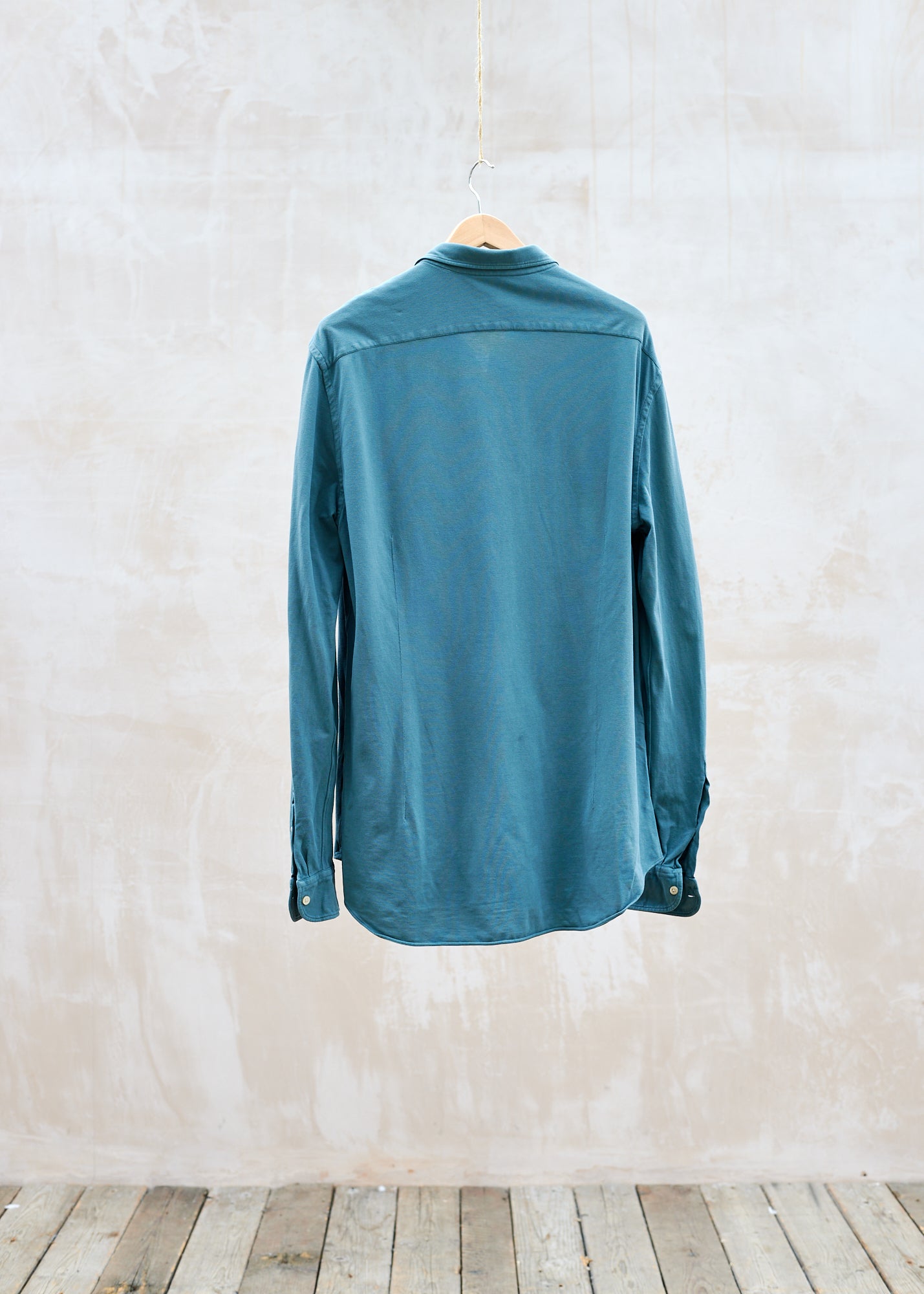 Boglioli Green Pique Cotton Shirt - XXL