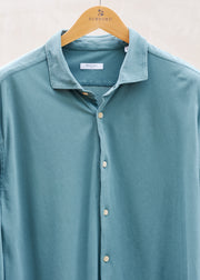 Boglioli Green Pique Cotton Shirt - XXL