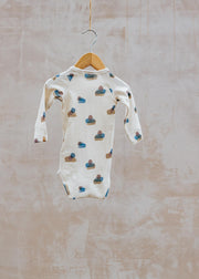 Lil' Atelier Babies' Geo Bodysuit in Turtledove