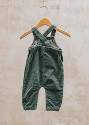 Lil' Atelier Babies' Nelle Cord Overalls in Laurel Wreath