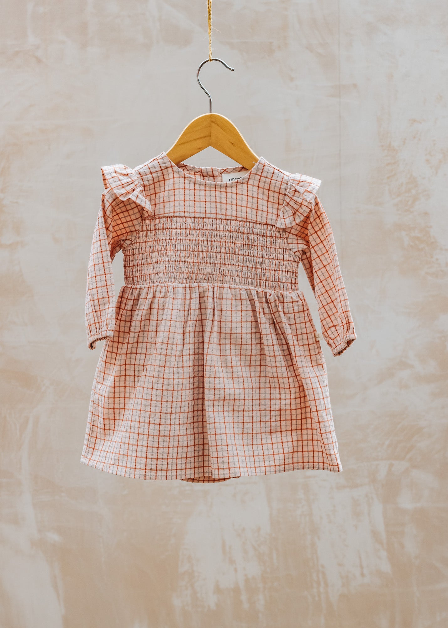 Bob & Blossom Lil' Atelier Babies' Body Dress in Baked Clay