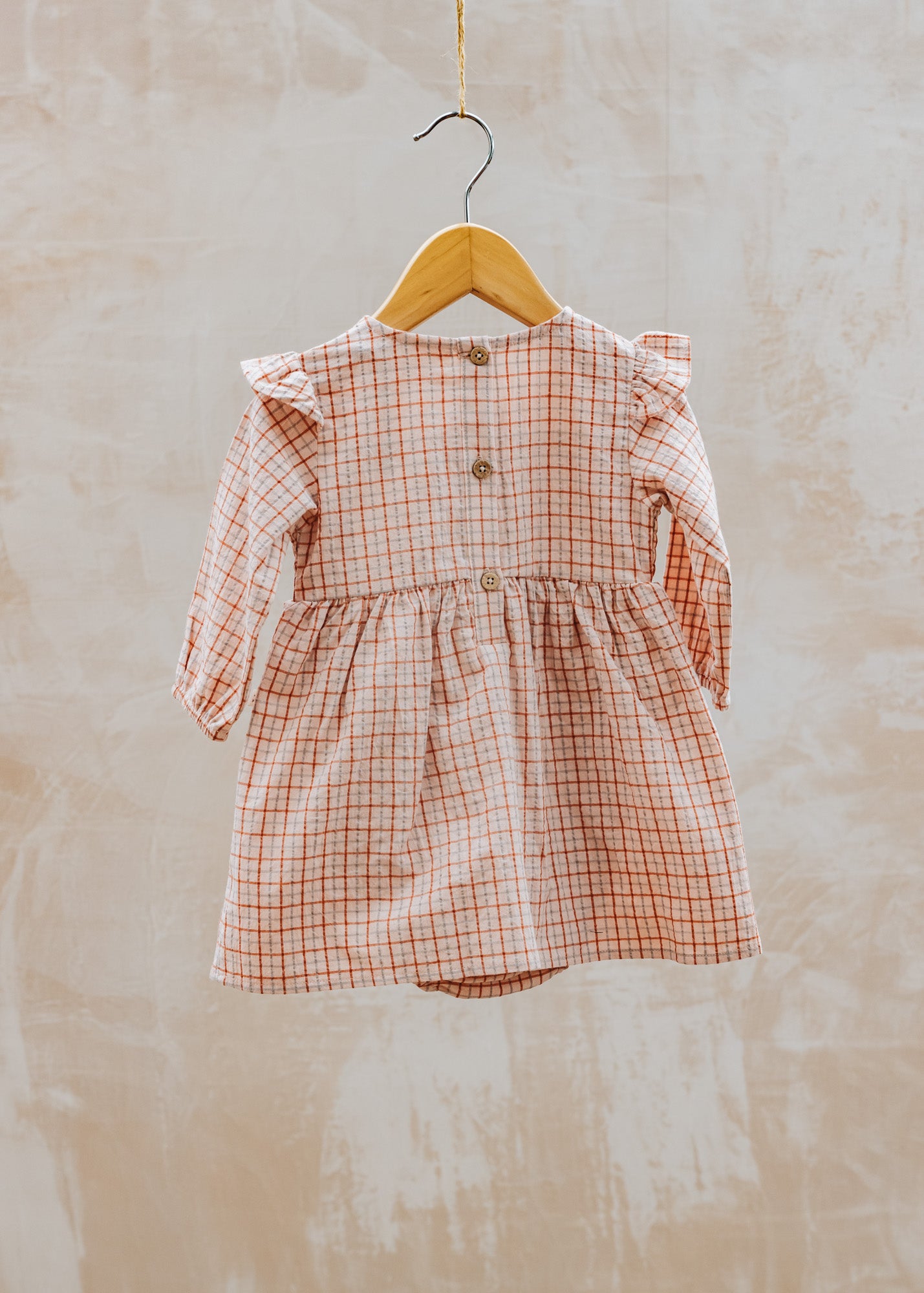 Lil' Atelier Babies' Body Dress in Baked Clay