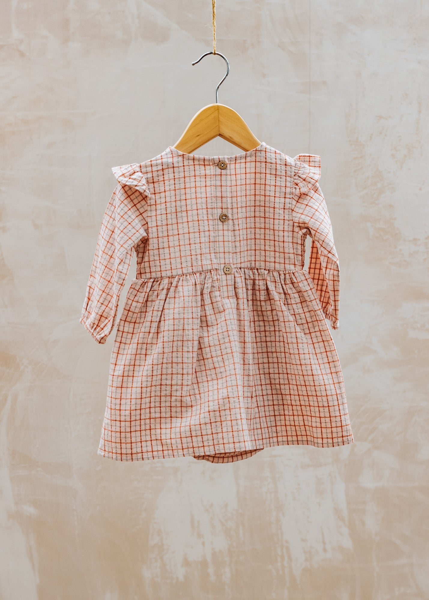 Lil' Atelier Lil' Atelier Babies' Body Dress in Baked Clay