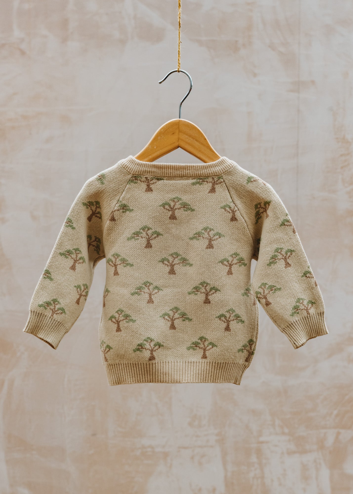 Lil' Atelier Babies' Knitted Cardigan in Pebble Melange