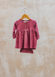 Lil' Atelier Babies' Nala Dress in Dry Rose