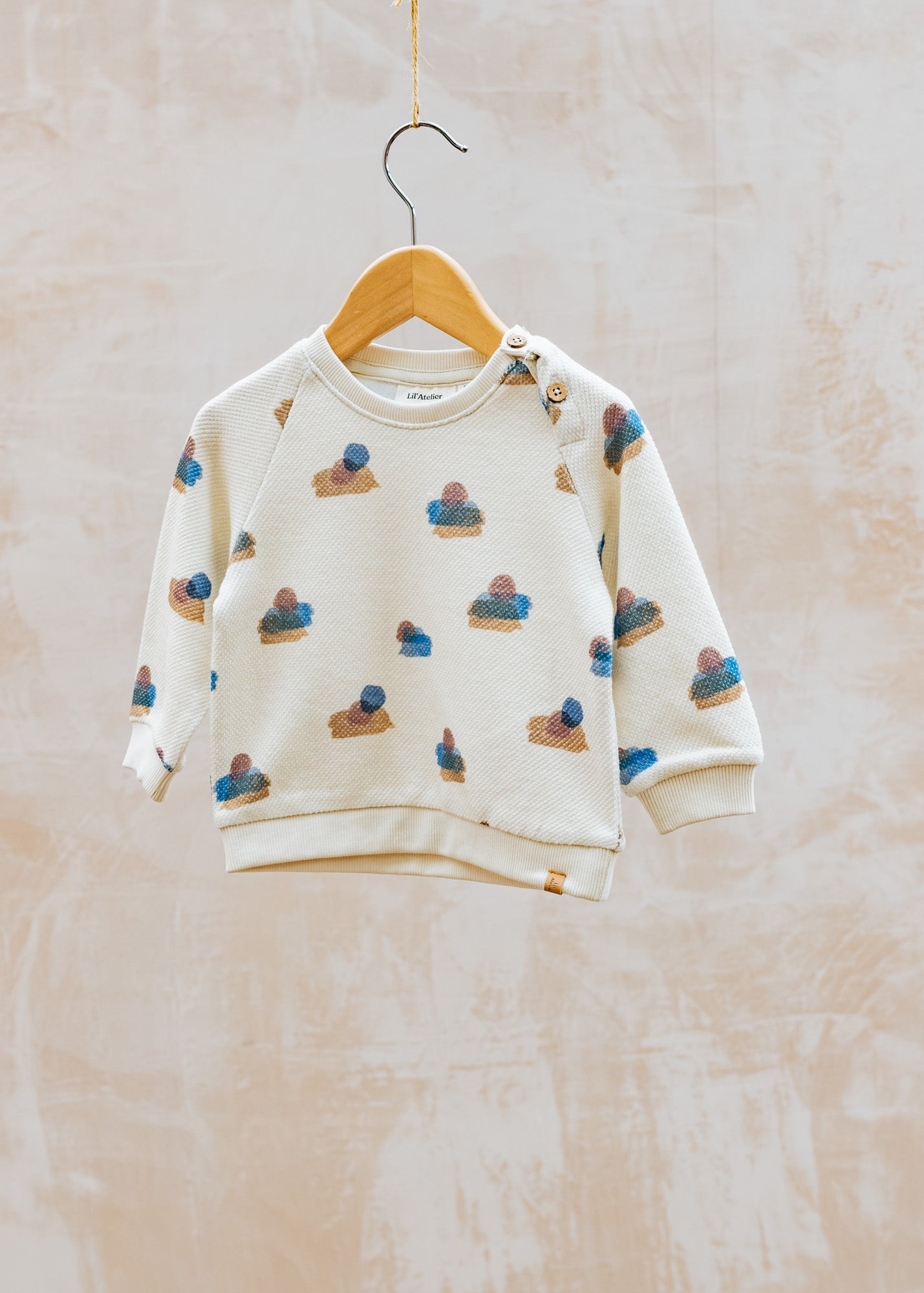 Lil' Atelier Babies' Nolan Sweatshirt in Turtledove