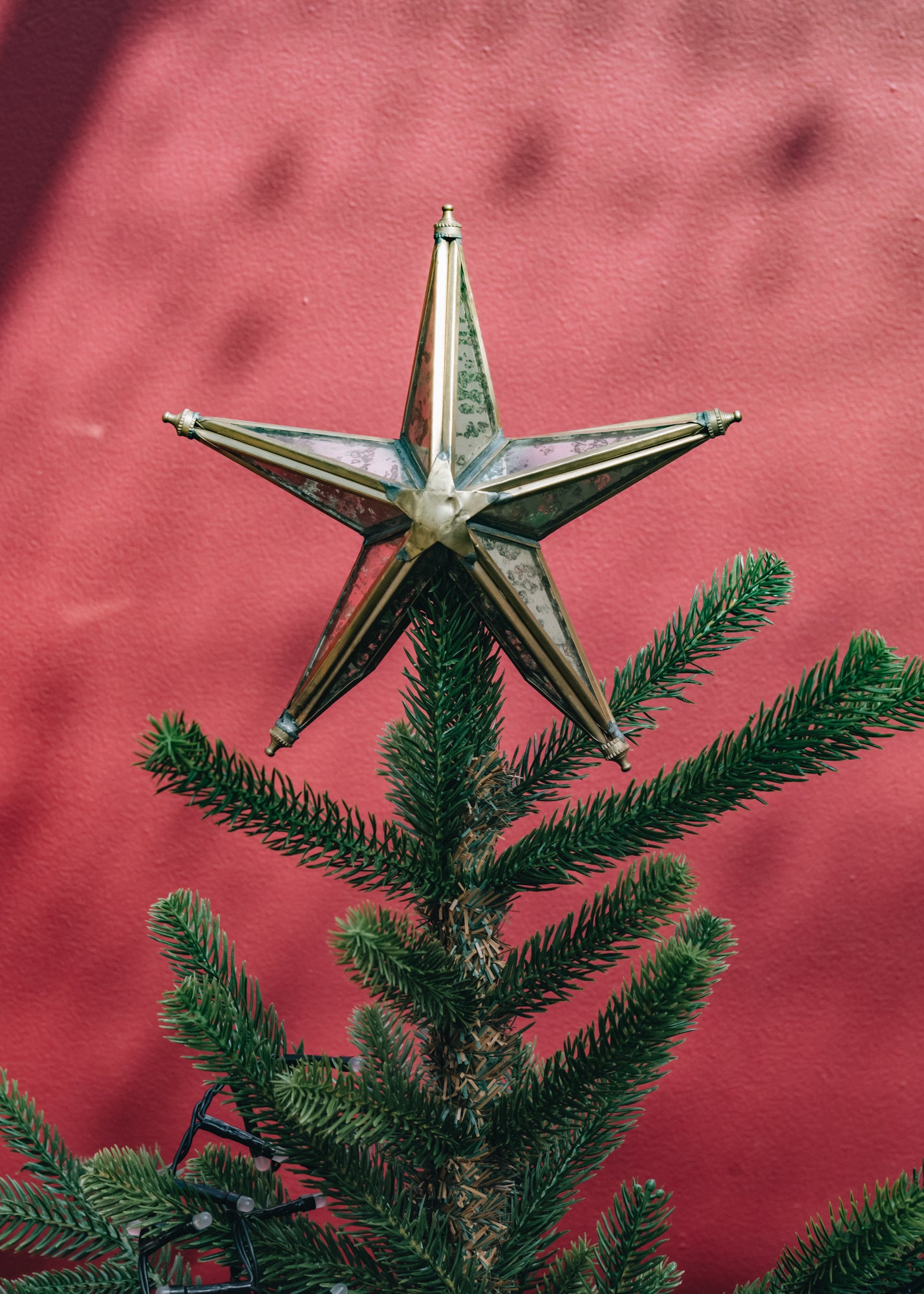 Bakara Star Tree Topper in Antique Gold