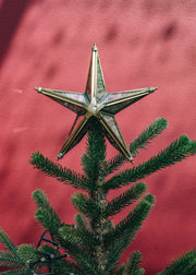 Bakara Star Tree Topper in Antique Gold