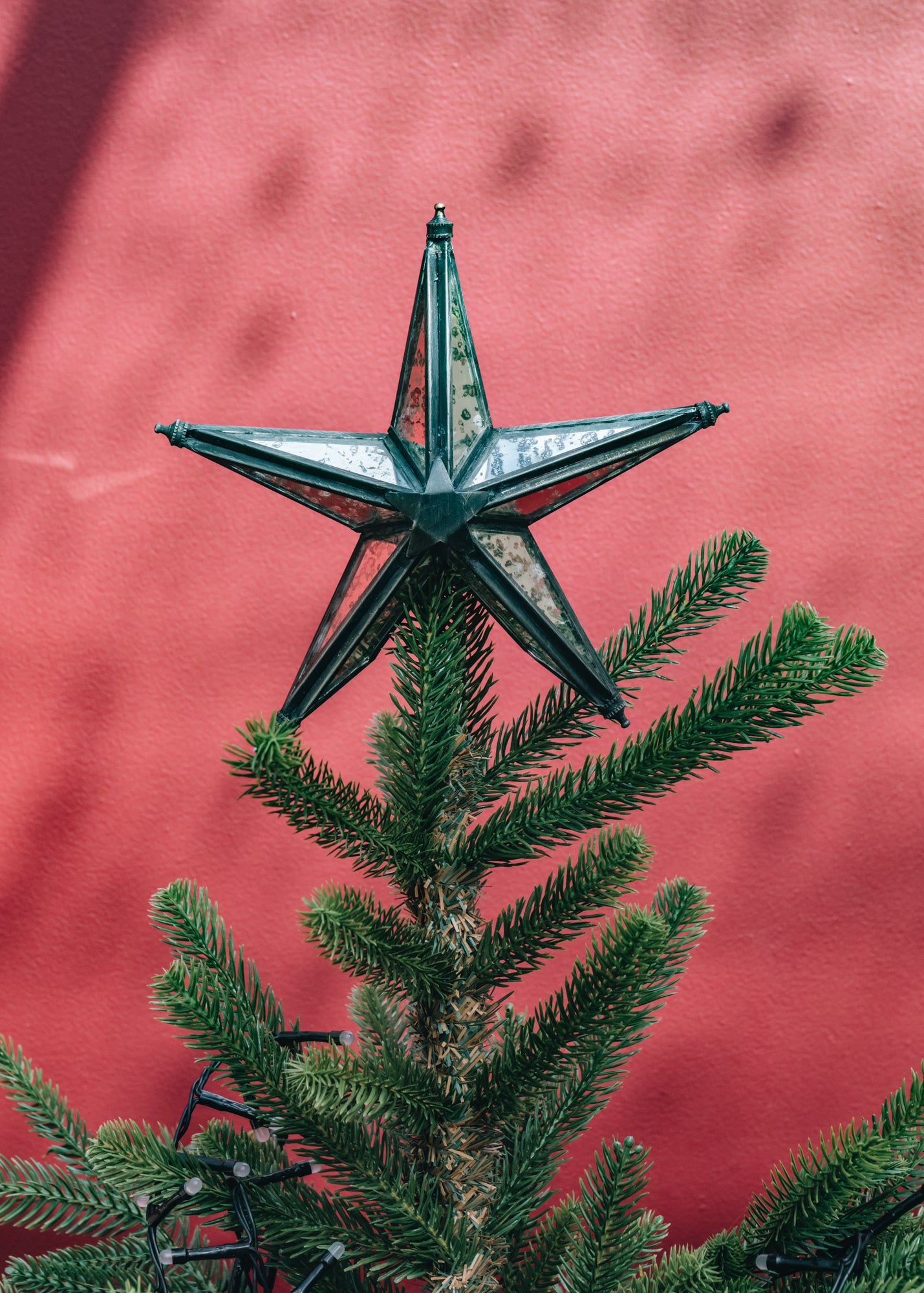 Nkuku Bakara Star Tree Topper in Antique Silver