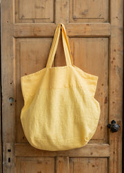 Memento Linen Bag in Butter