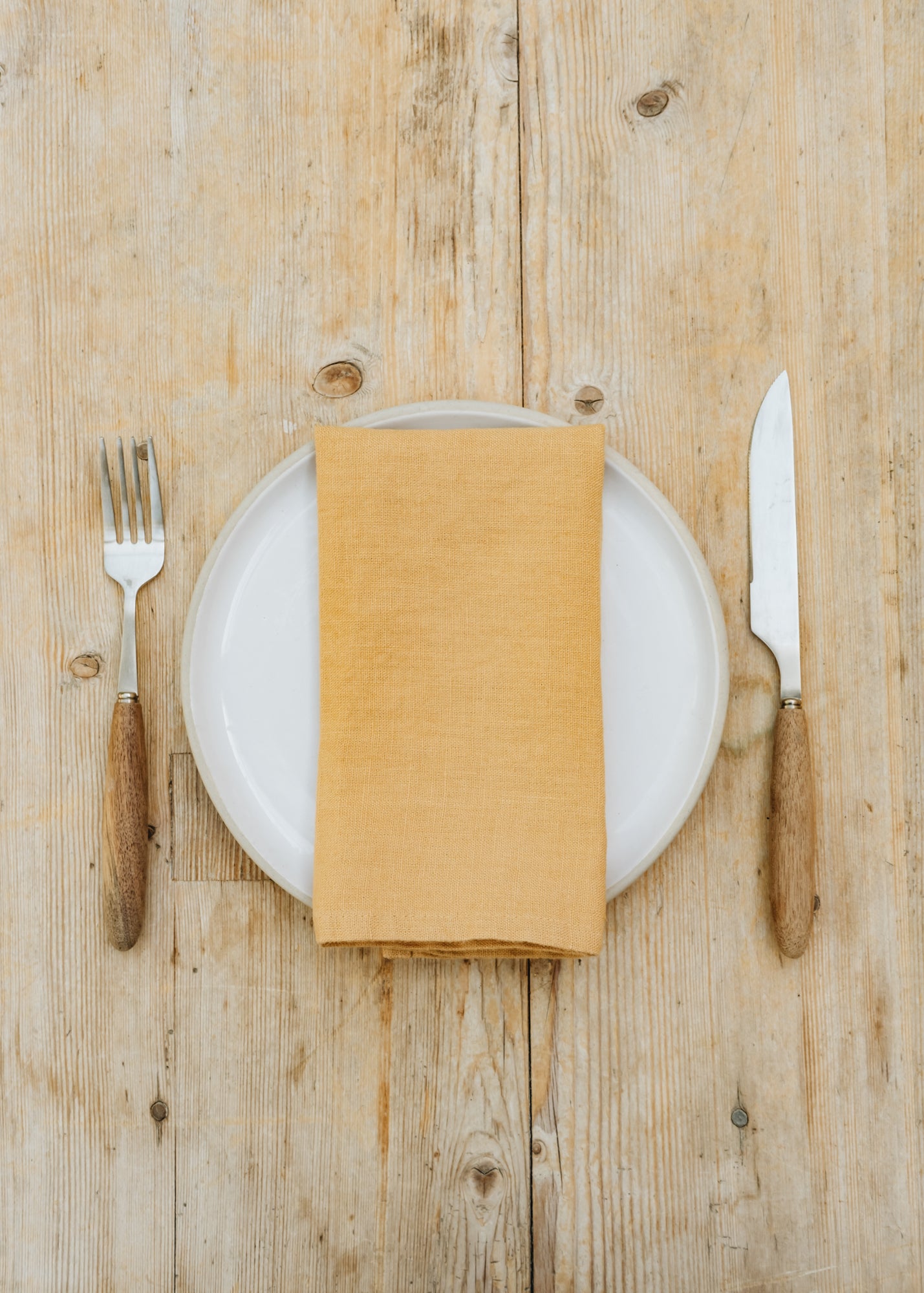Libeco Honey Linen Napkins, pack of two