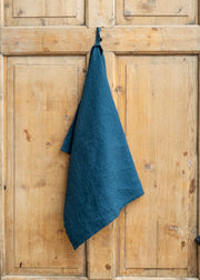 Hook Norton Pottery Linen Kitchen Towel in Deep Water