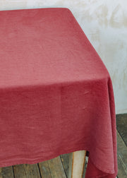 Burford Garden Co. Linen Tablecloth in Marsala (140x250cm)