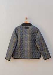 Barbour Ainsdale Checked Quilted Jacket in Shadow Classic