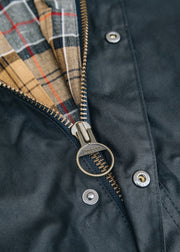 Barbour Ashby Wax Jacket in Navy