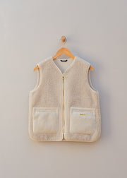 Barbour Bainford Teddy Liner in Ecru