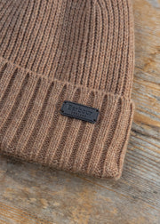 Barbour Carlton Beanie Hat in Military Brown