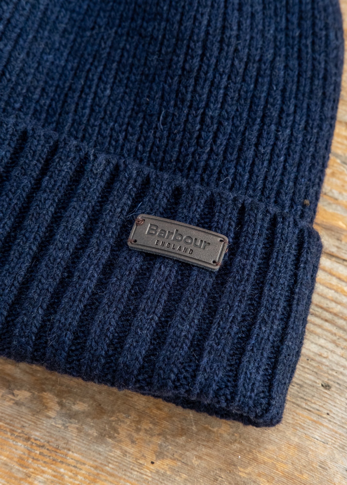 Barbour Carlton Beanie Hat in Navy