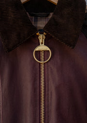 Barbour Carville Waxed Jacket in Rustic, Bordeaux and Muted